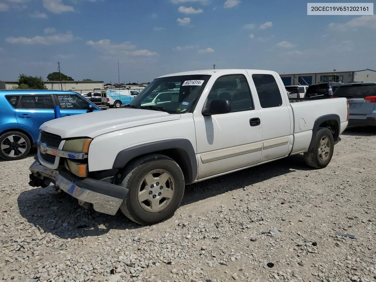 2005 Chevrolet Silverado C1500 VIN: 2GCEC19V651202161 Lot: 66314314