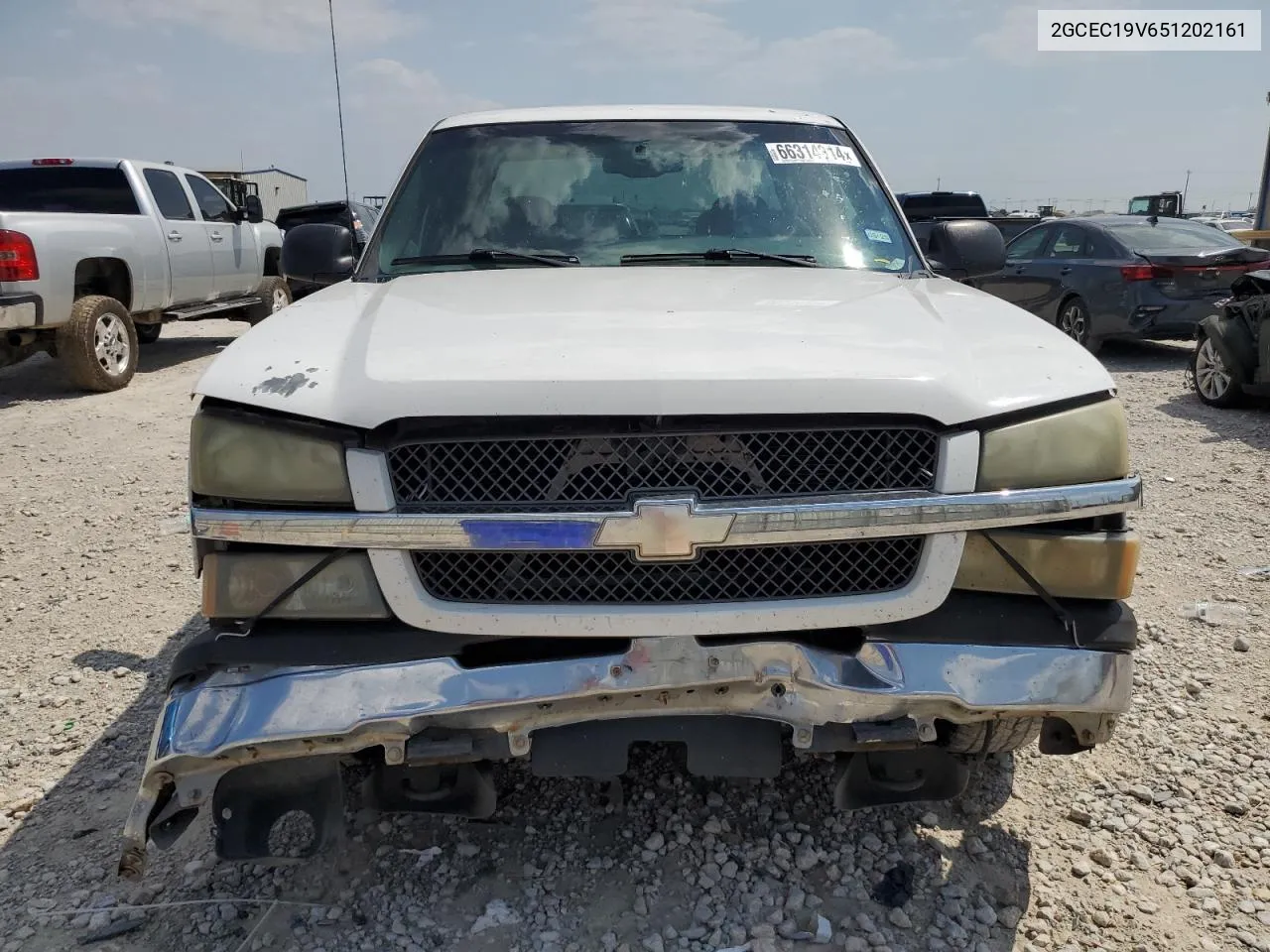 2005 Chevrolet Silverado C1500 VIN: 2GCEC19V651202161 Lot: 66314314