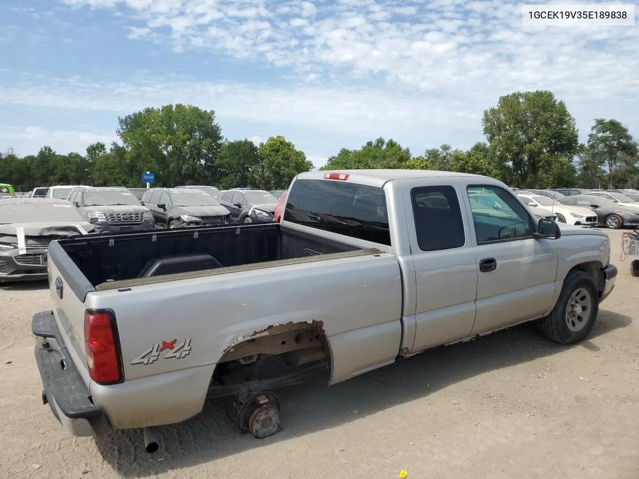 2005 Chevrolet Silverado K1500 VIN: 1GCEK19V35E189838 Lot: 67651894