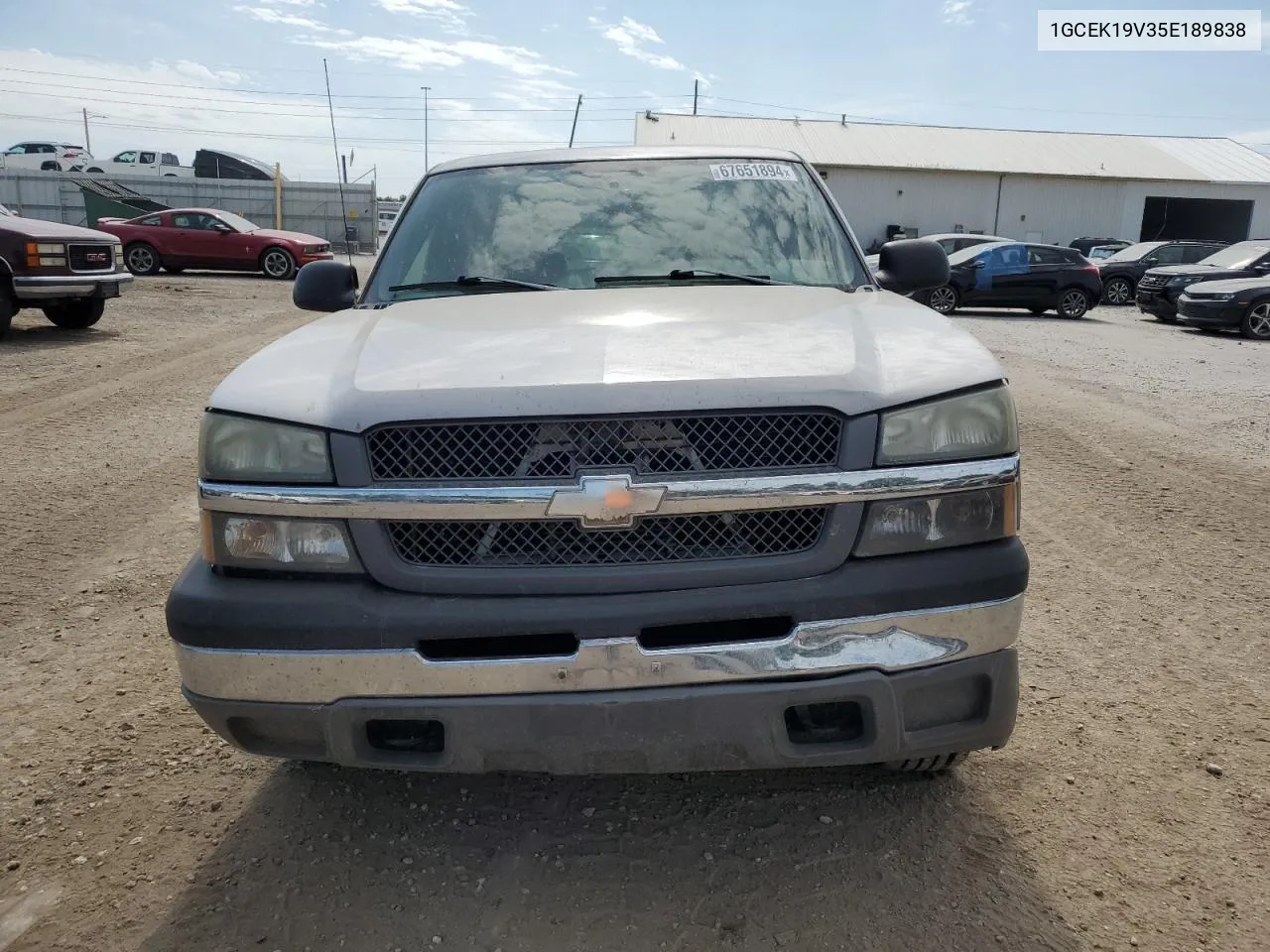 2005 Chevrolet Silverado K1500 VIN: 1GCEK19V35E189838 Lot: 67651894