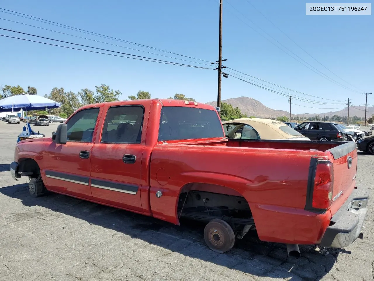 2GCEC13T751196247 2005 Chevrolet Silverado C1500