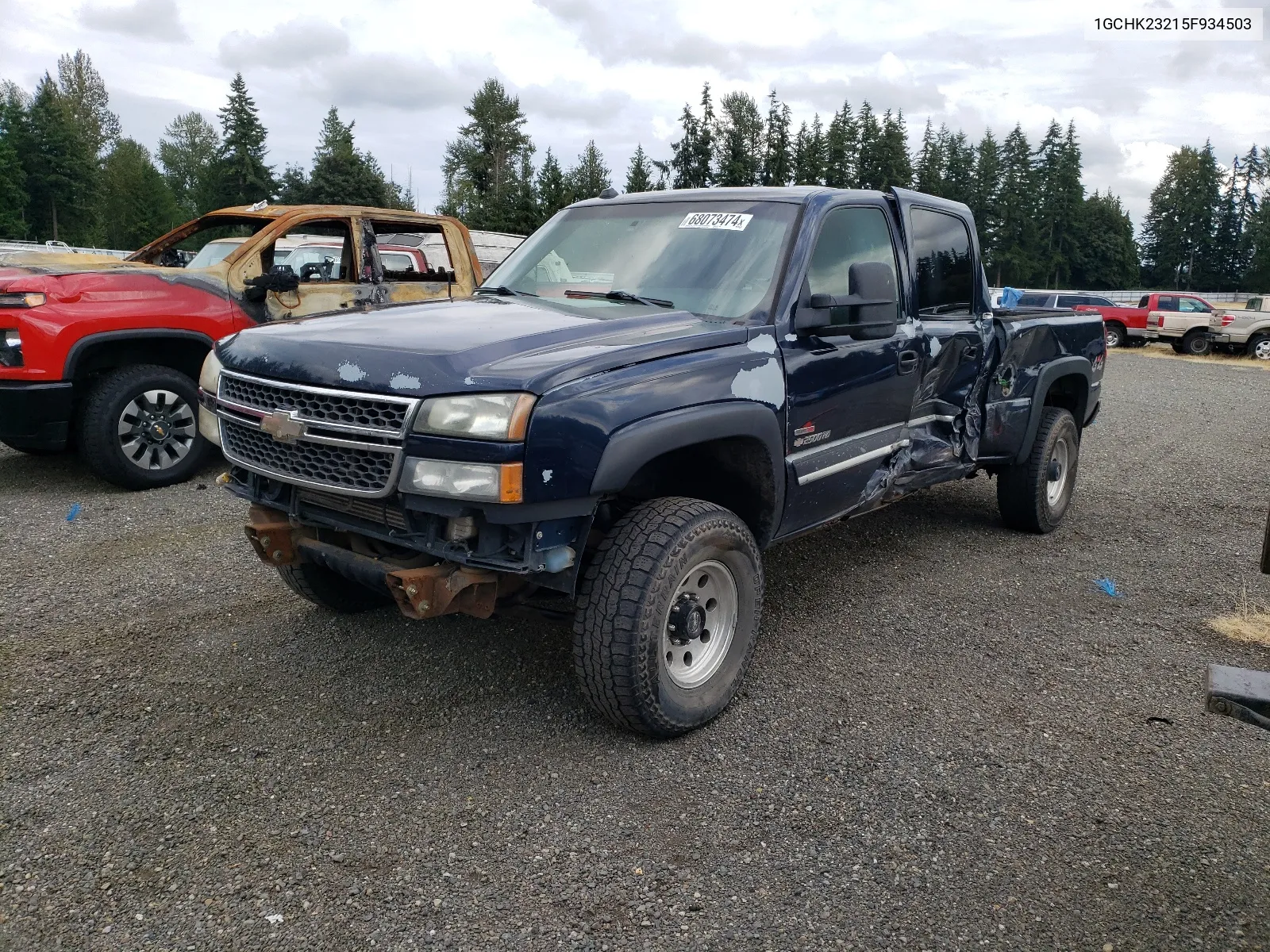 2005 Chevrolet Silverado K2500 Heavy Duty VIN: 1GCHK23215F934503 Lot: 68073474