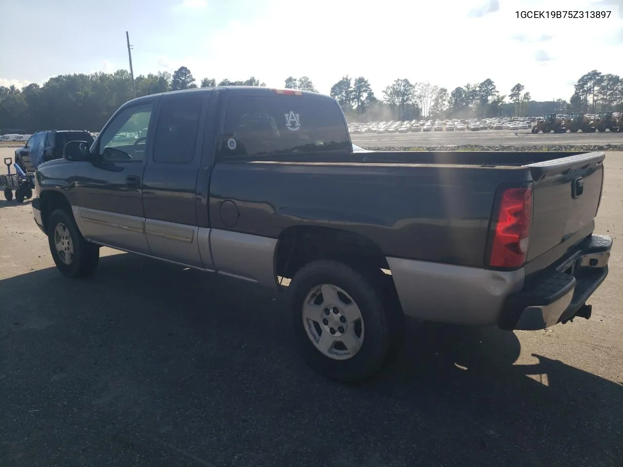 2005 Chevrolet Silverado K1500 VIN: 1GCEK19B75Z313897 Lot: 68217094