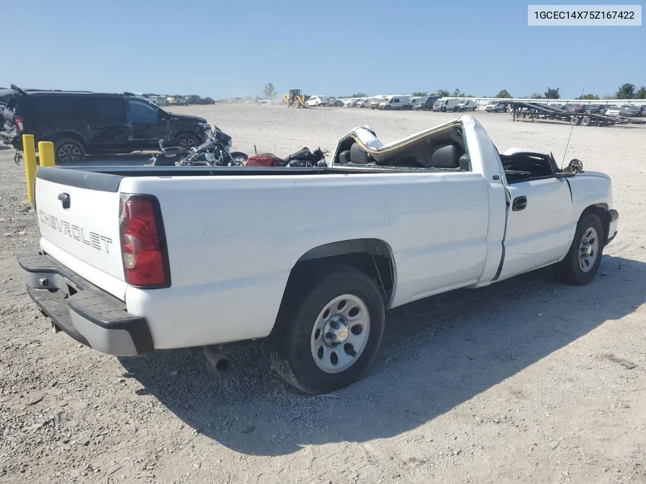 2005 Chevrolet Silverado C1500 VIN: 1GCEC14X75Z167422 Lot: 68875484