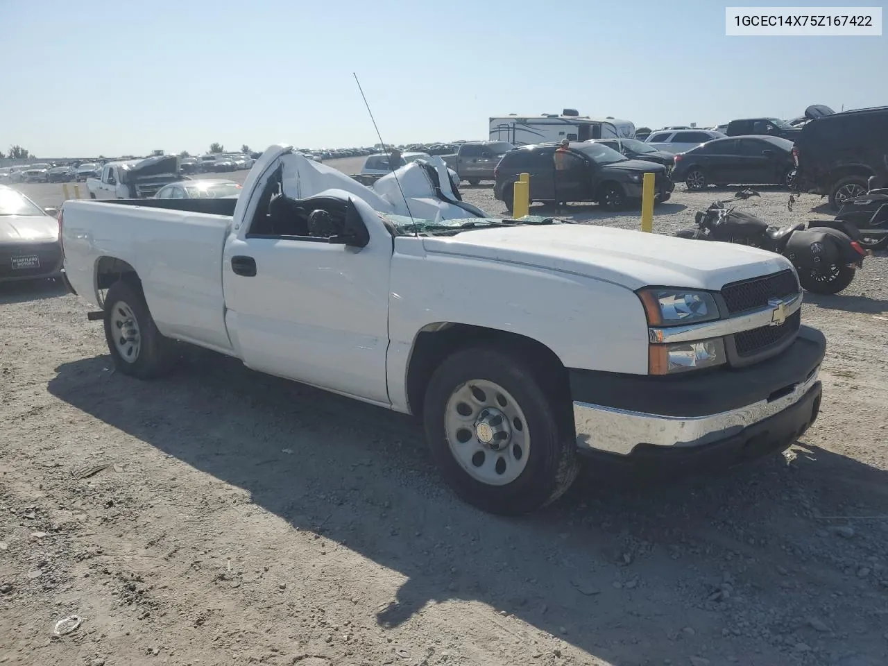 2005 Chevrolet Silverado C1500 VIN: 1GCEC14X75Z167422 Lot: 68875484