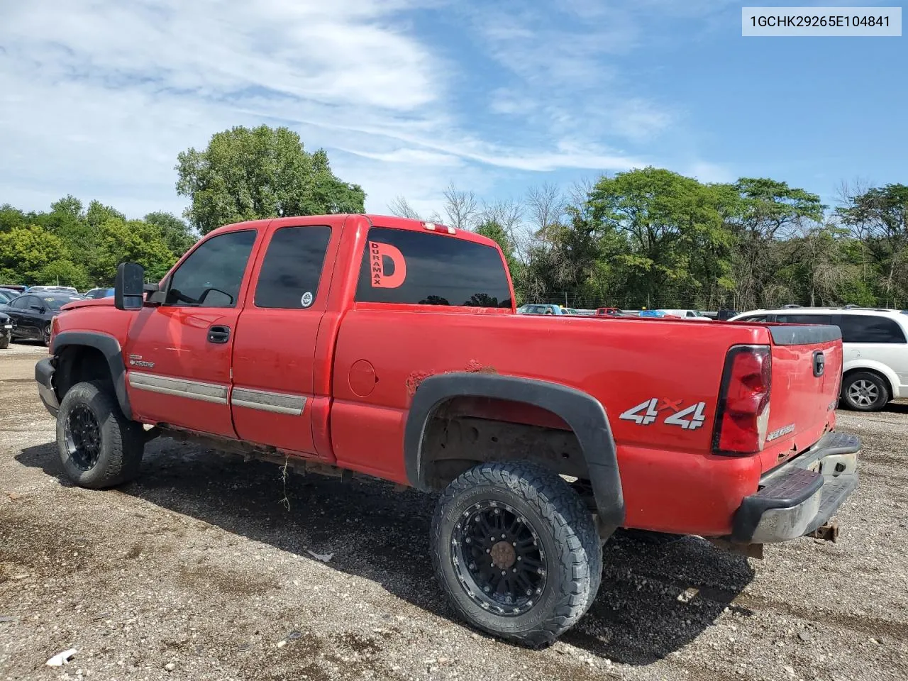 2005 Chevrolet Silverado K2500 Heavy Duty VIN: 1GCHK29265E104841 Lot: 69064594