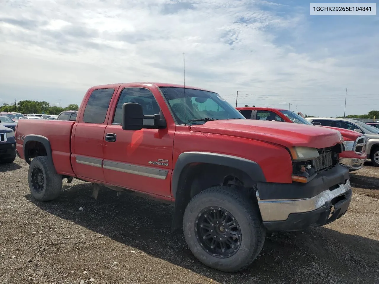 2005 Chevrolet Silverado K2500 Heavy Duty VIN: 1GCHK29265E104841 Lot: 69064594