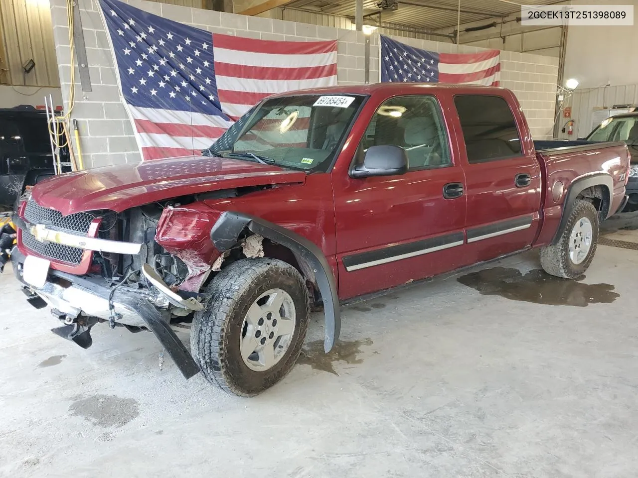 2005 Chevrolet Silverado K1500 VIN: 2GCEK13T251398089 Lot: 69185454