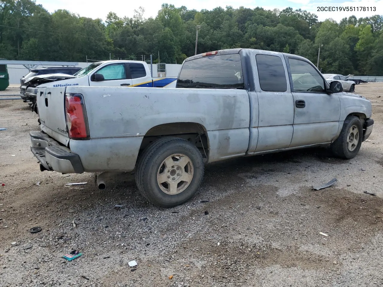 2005 Chevrolet Silverado C1500 VIN: 2GCEC19V551178113 Lot: 69581774