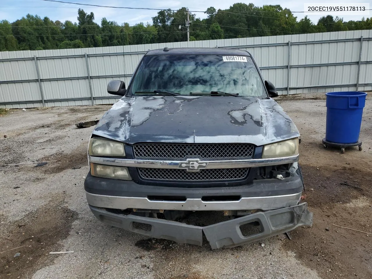 2005 Chevrolet Silverado C1500 VIN: 2GCEC19V551178113 Lot: 69581774