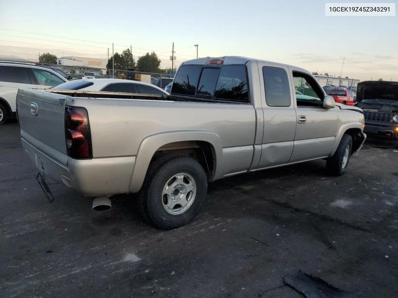 2005 Chevrolet Silverado K1500 VIN: 1GCEK19Z45Z343291 Lot: 69807334