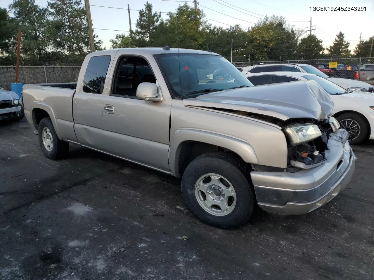 2005 Chevrolet Silverado K1500 VIN: 1GCEK19Z45Z343291 Lot: 69807334