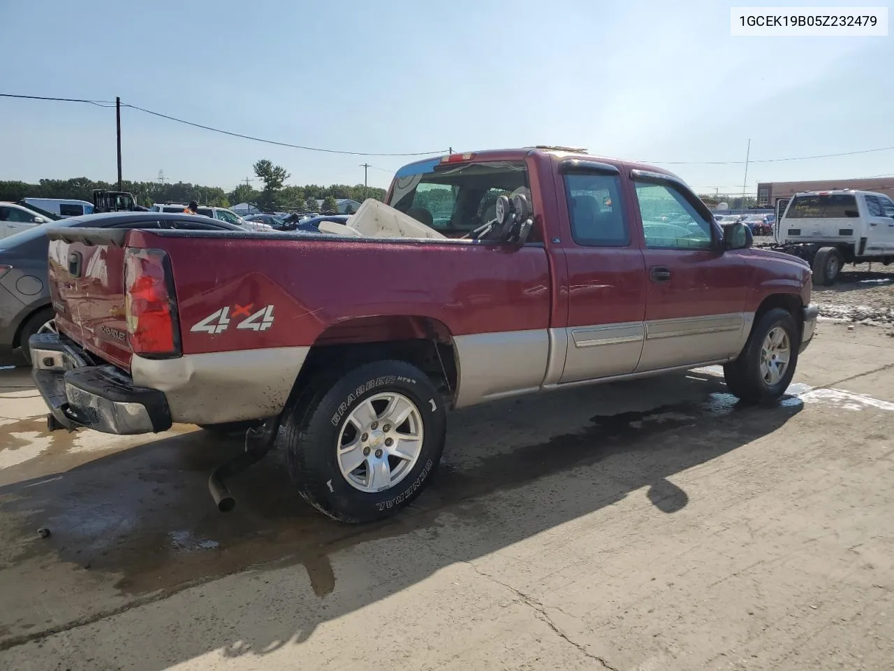 2005 Chevrolet Silverado K1500 VIN: 1GCEK19B05Z232479 Lot: 70177064