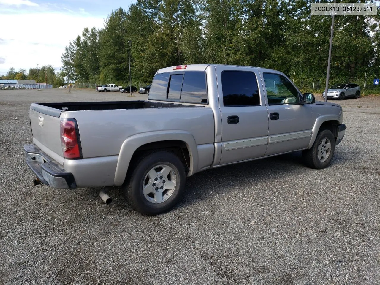 2005 Chevrolet Silverado K1500 VIN: 2GCEK13T351237511 Lot: 70846724