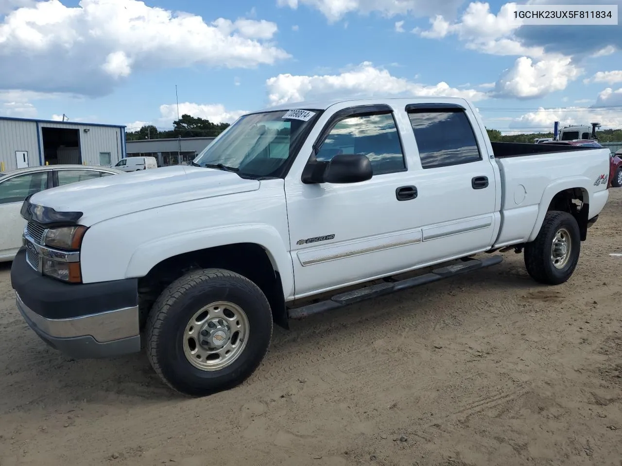 2005 Chevrolet Silverado K2500 Heavy Duty VIN: 1GCHK23UX5F811834 Lot: 70890814