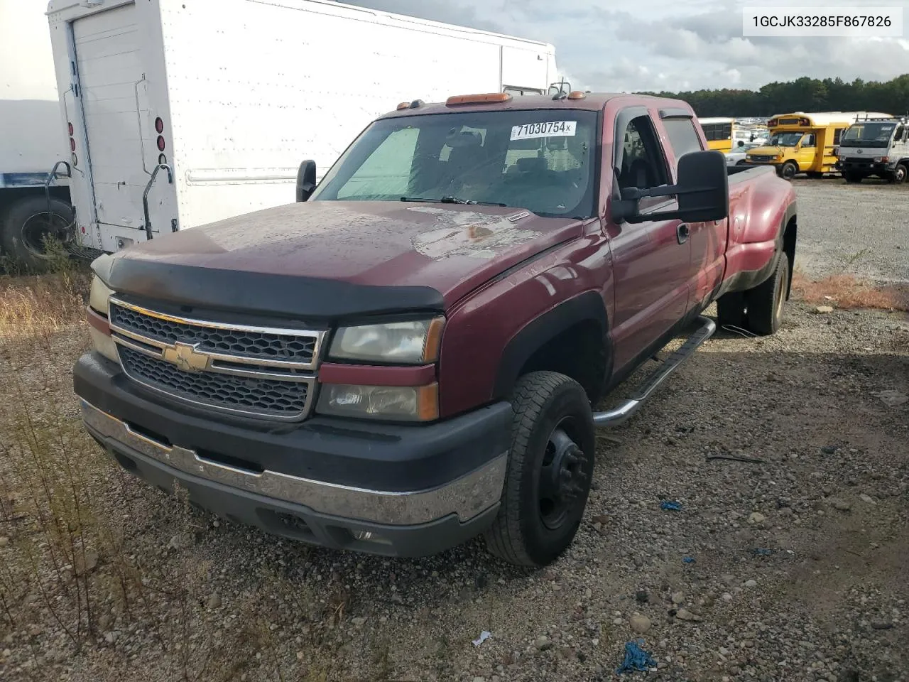 2005 Chevrolet Silverado K3500 VIN: 1GCJK33285F867826 Lot: 71030754