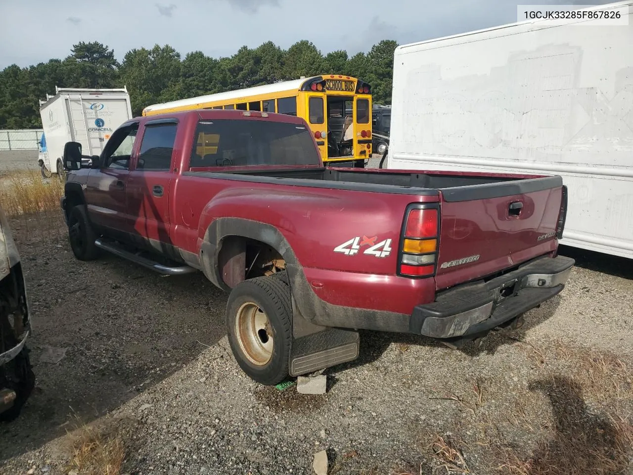 2005 Chevrolet Silverado K3500 VIN: 1GCJK33285F867826 Lot: 71030754