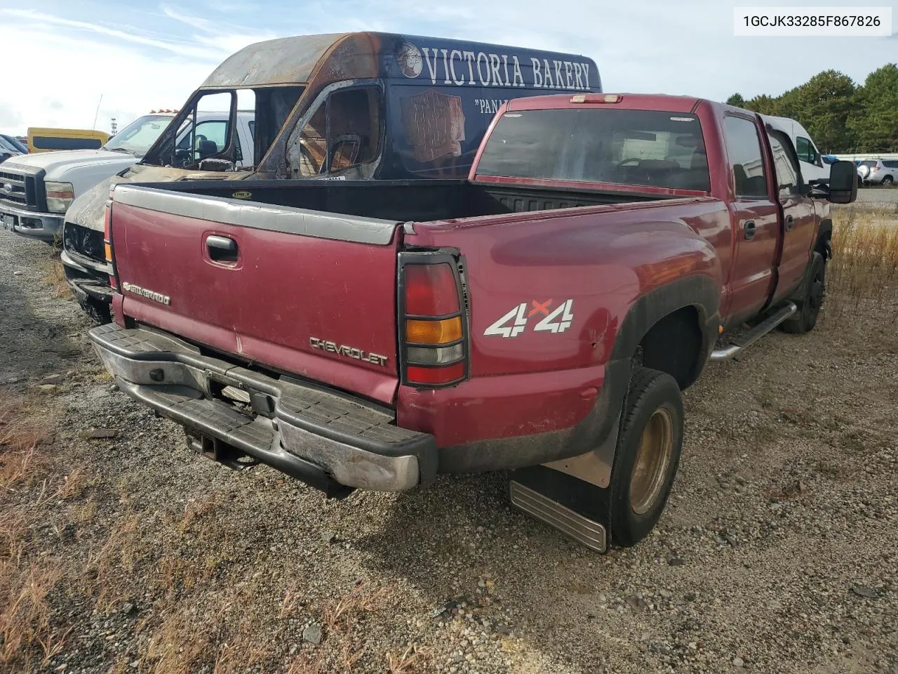 2005 Chevrolet Silverado K3500 VIN: 1GCJK33285F867826 Lot: 71030754