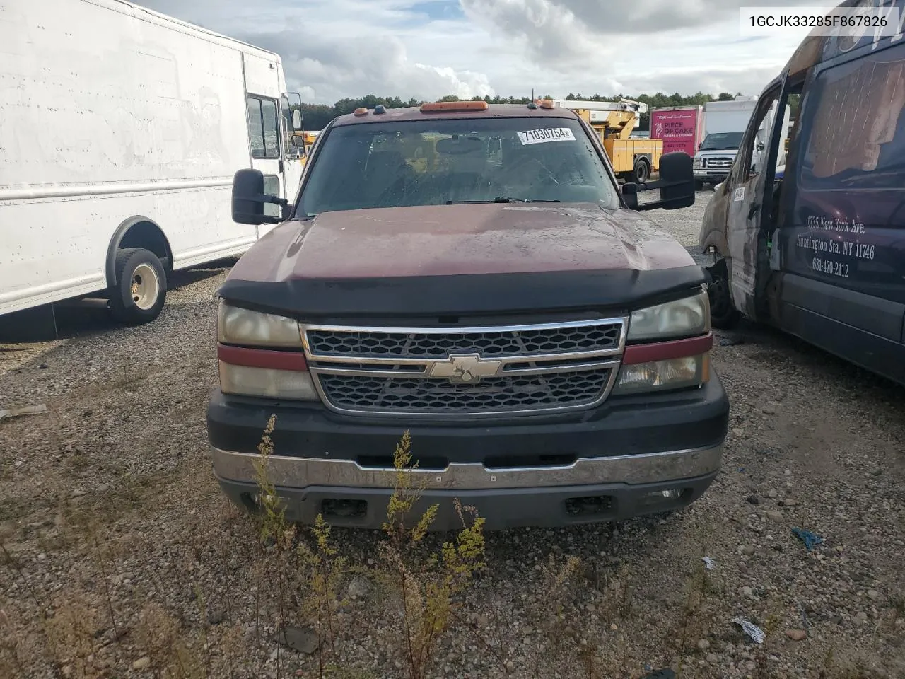 2005 Chevrolet Silverado K3500 VIN: 1GCJK33285F867826 Lot: 71030754