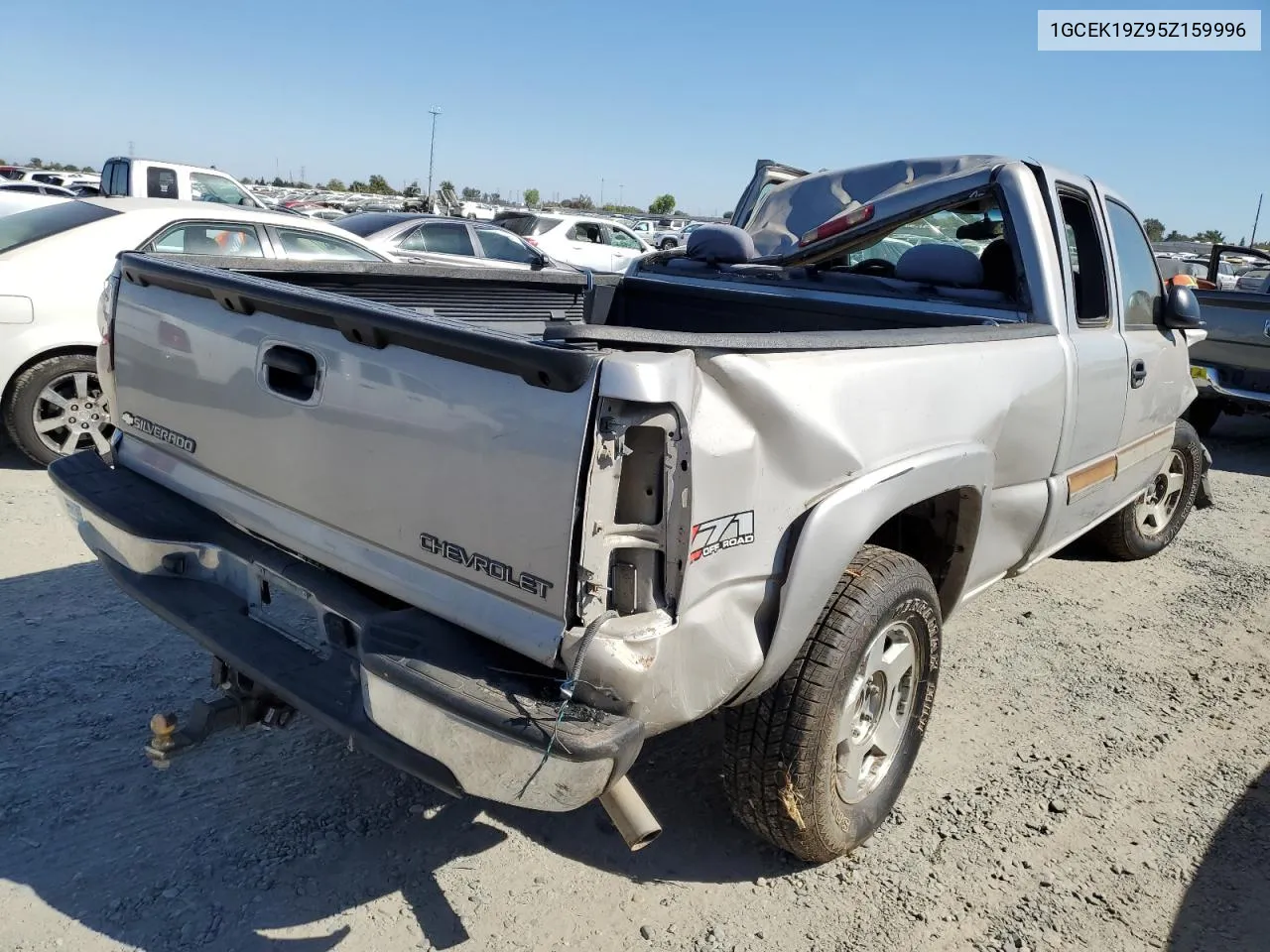 2005 Chevrolet Silverado K1500 VIN: 1GCEK19Z95Z159996 Lot: 71302444