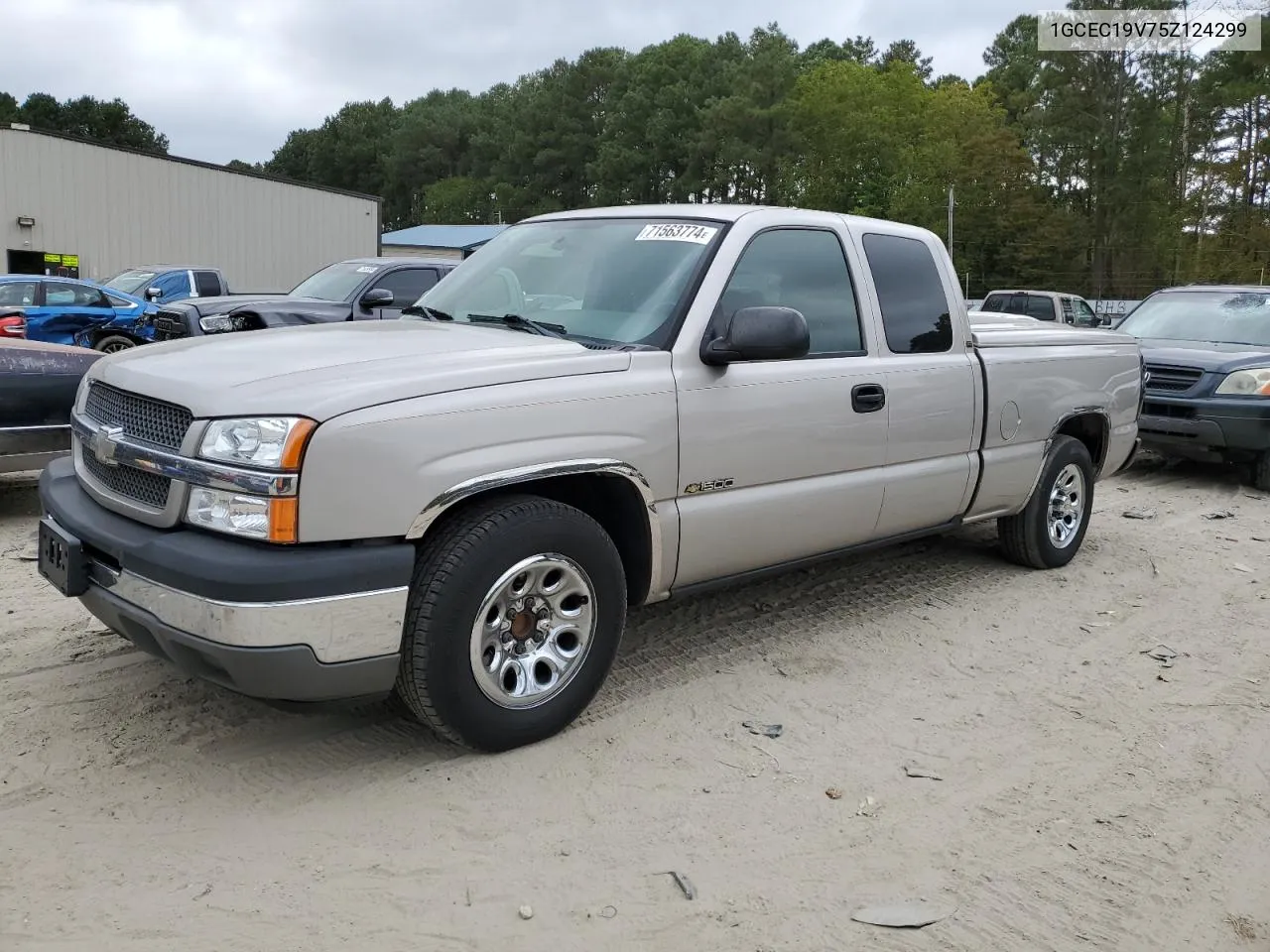 2005 Chevrolet Silverado C1500 VIN: 1GCEC19V75Z124299 Lot: 71563774