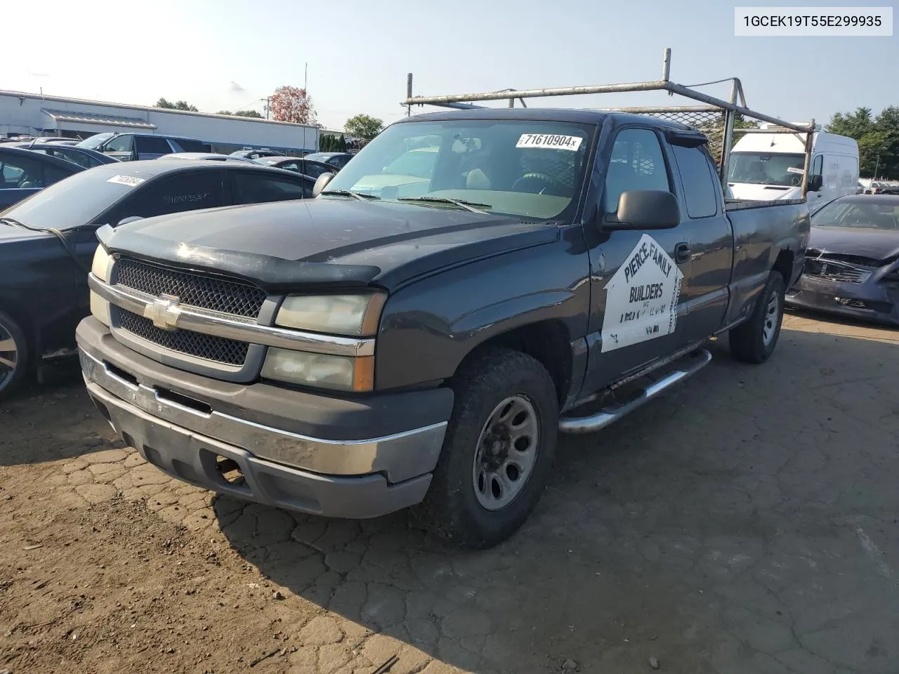 2005 Chevrolet Silverado K1500 VIN: 1GCEK19T55E299935 Lot: 71610904