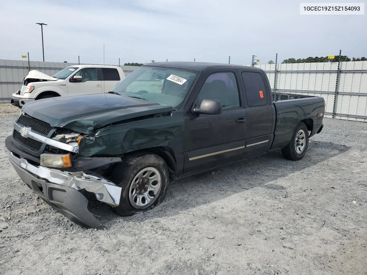 2005 Chevrolet Silverado C1500 VIN: 1GCEC19Z15Z154093 Lot: 71923084