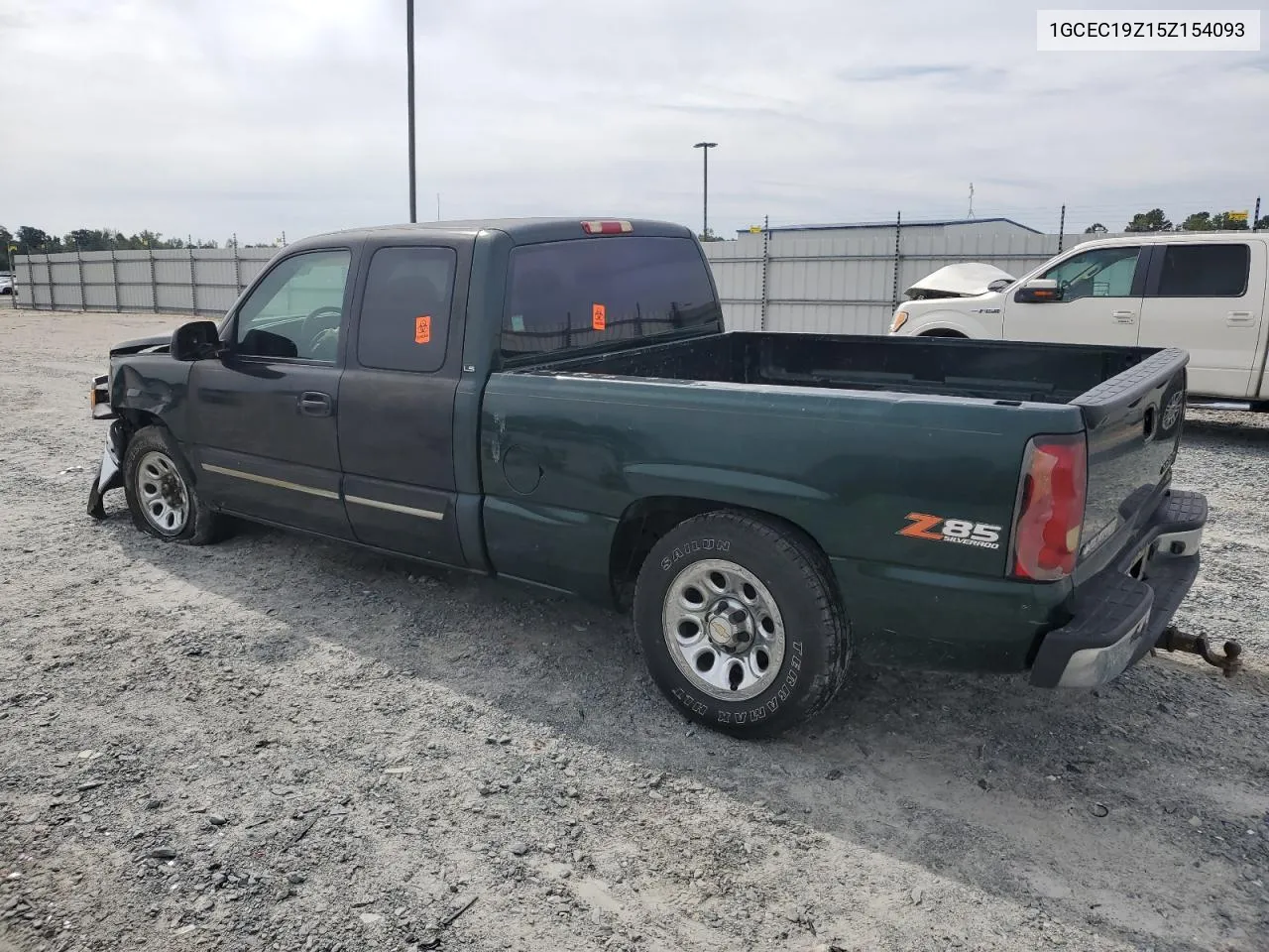 2005 Chevrolet Silverado C1500 VIN: 1GCEC19Z15Z154093 Lot: 71923084