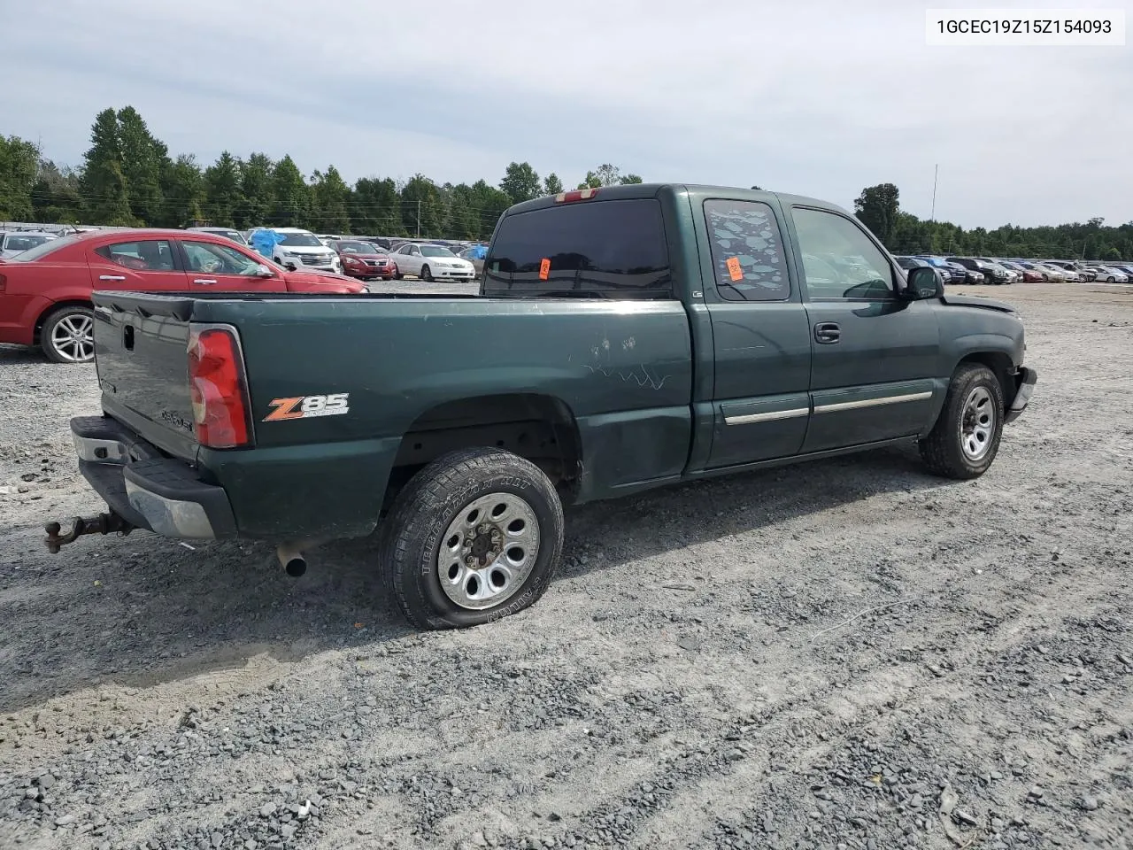 2005 Chevrolet Silverado C1500 VIN: 1GCEC19Z15Z154093 Lot: 71923084