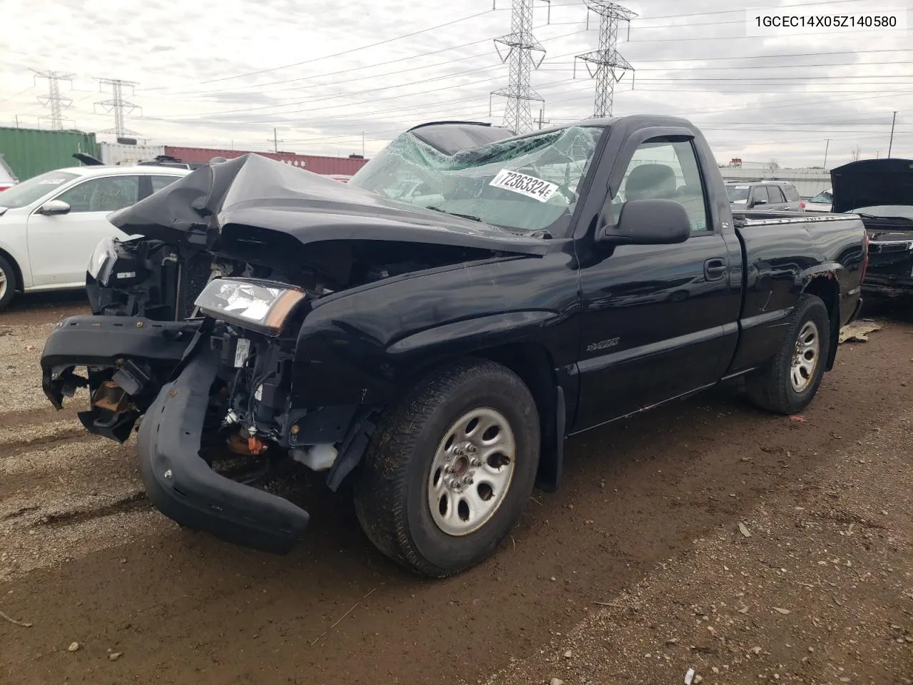 2005 Chevrolet Silverado C1500 VIN: 1GCEC14X05Z140580 Lot: 72363324