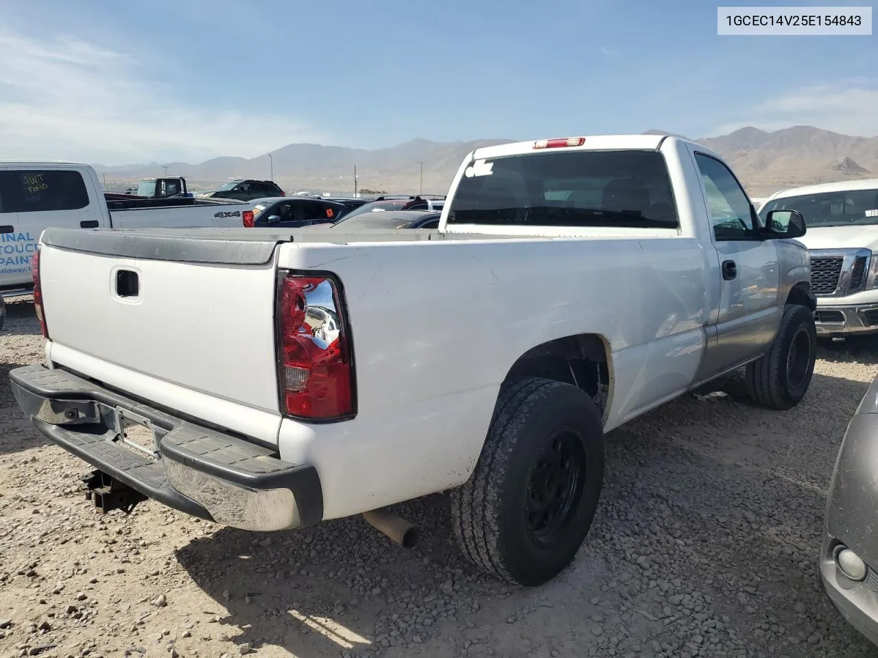 2005 Chevrolet Silverado C1500 VIN: 1GCEC14V25E154843 Lot: 72467464