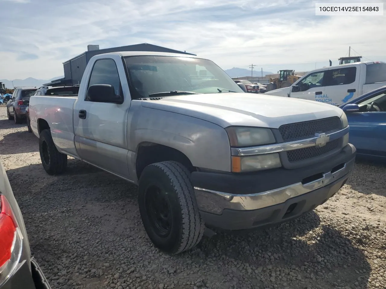 2005 Chevrolet Silverado C1500 VIN: 1GCEC14V25E154843 Lot: 72467464