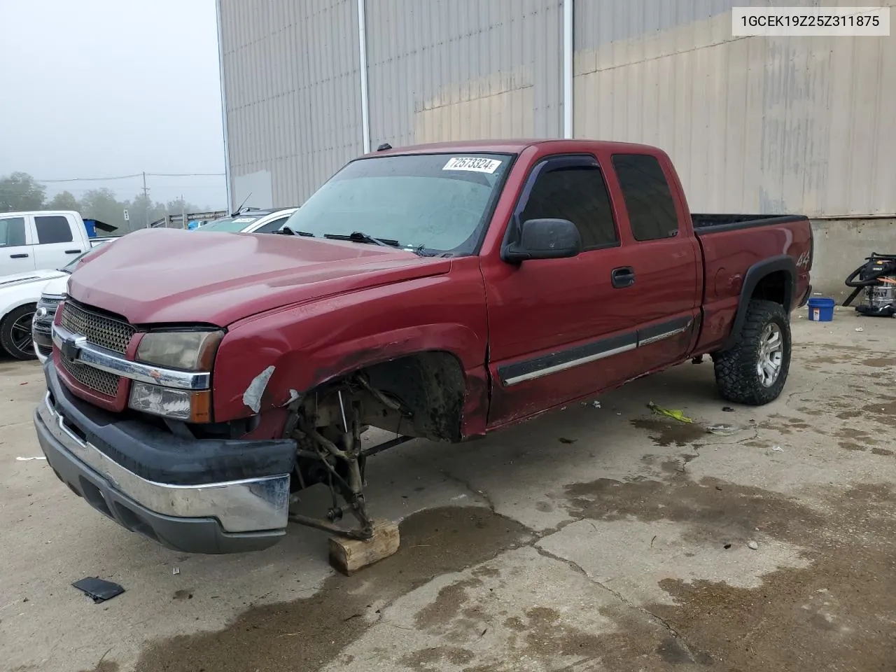 2005 Chevrolet Silverado K1500 VIN: 1GCEK19Z25Z311875 Lot: 72573324