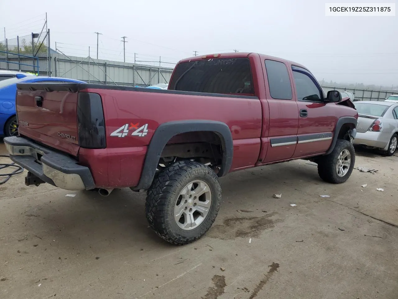 2005 Chevrolet Silverado K1500 VIN: 1GCEK19Z25Z311875 Lot: 72573324