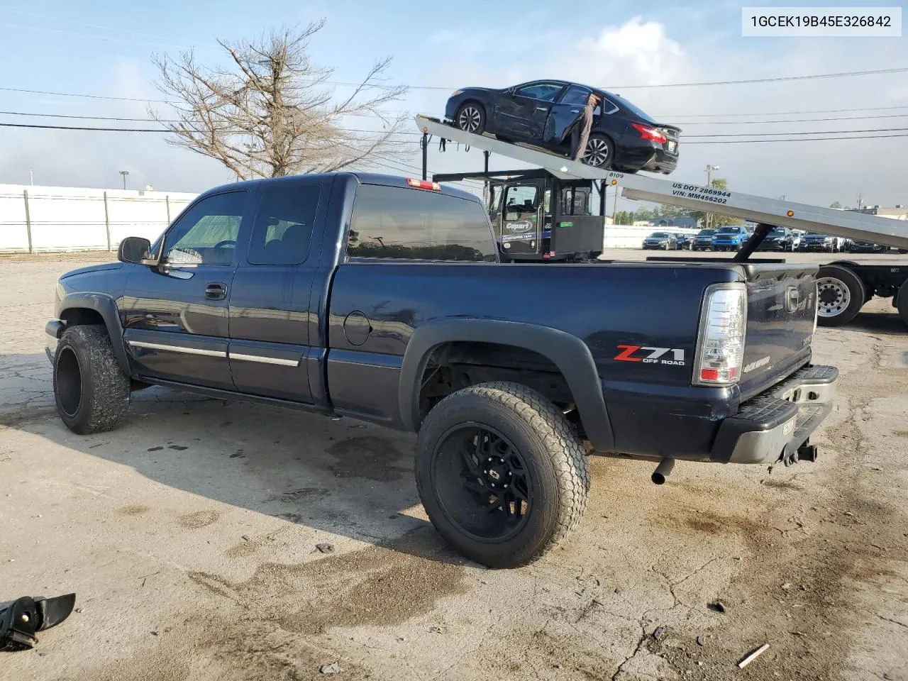 2005 Chevrolet Silverado K1500 VIN: 1GCEK19B45E326842 Lot: 72737394