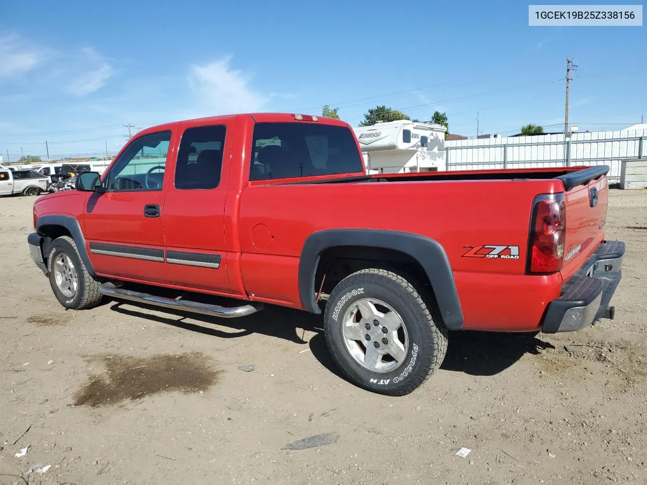 2005 Chevrolet Silverado K1500 VIN: 1GCEK19B25Z338156 Lot: 72784114