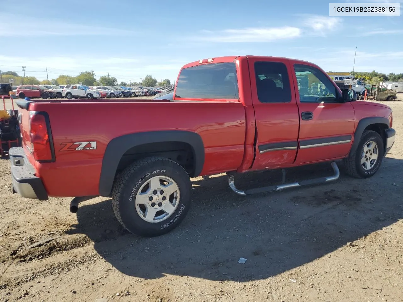 2005 Chevrolet Silverado K1500 VIN: 1GCEK19B25Z338156 Lot: 72784114