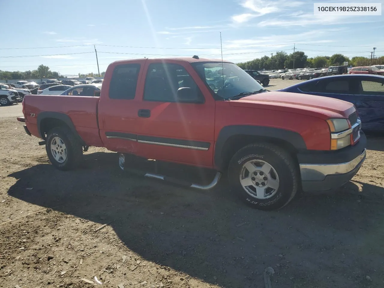 2005 Chevrolet Silverado K1500 VIN: 1GCEK19B25Z338156 Lot: 72784114