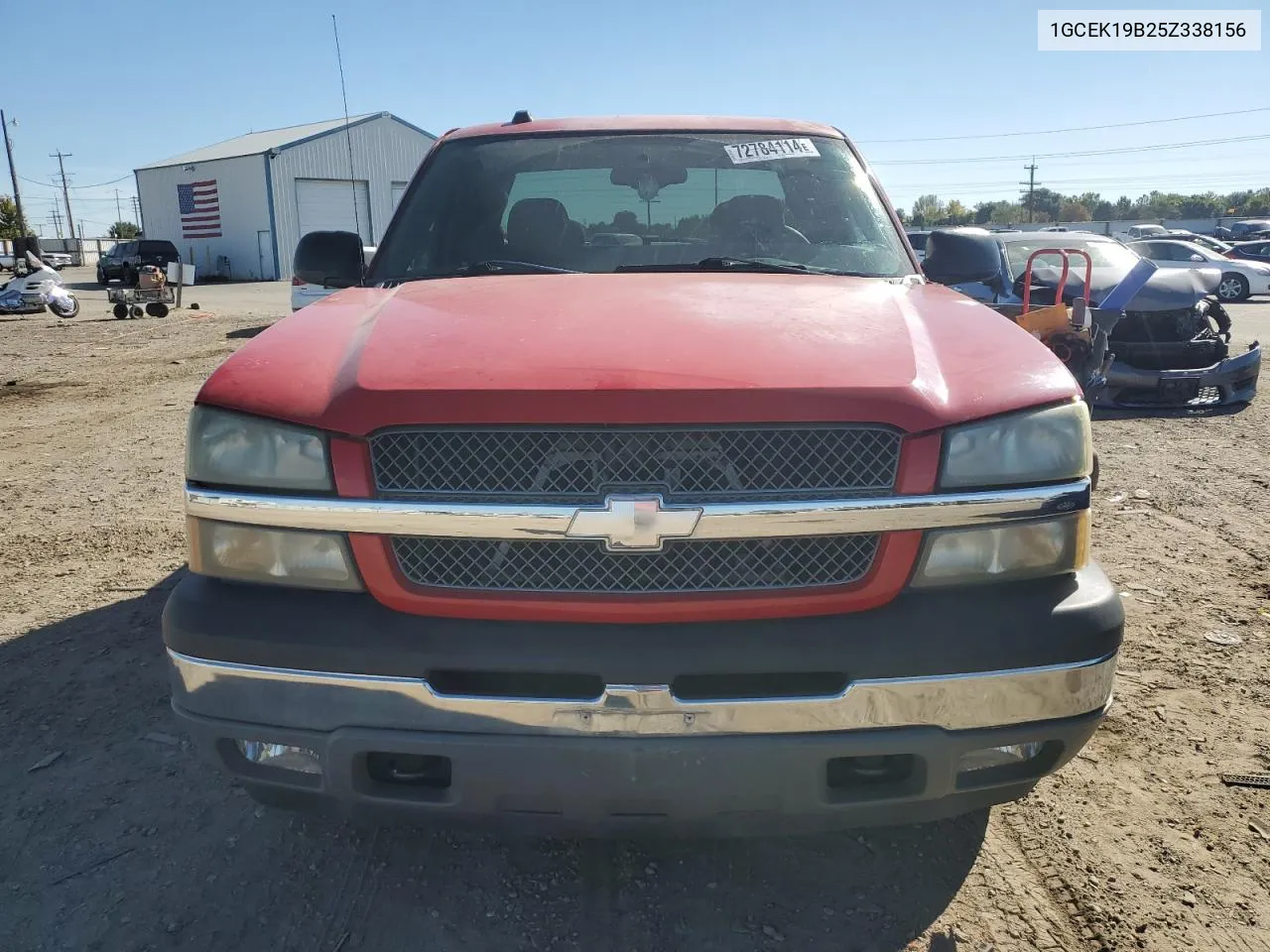 2005 Chevrolet Silverado K1500 VIN: 1GCEK19B25Z338156 Lot: 72784114