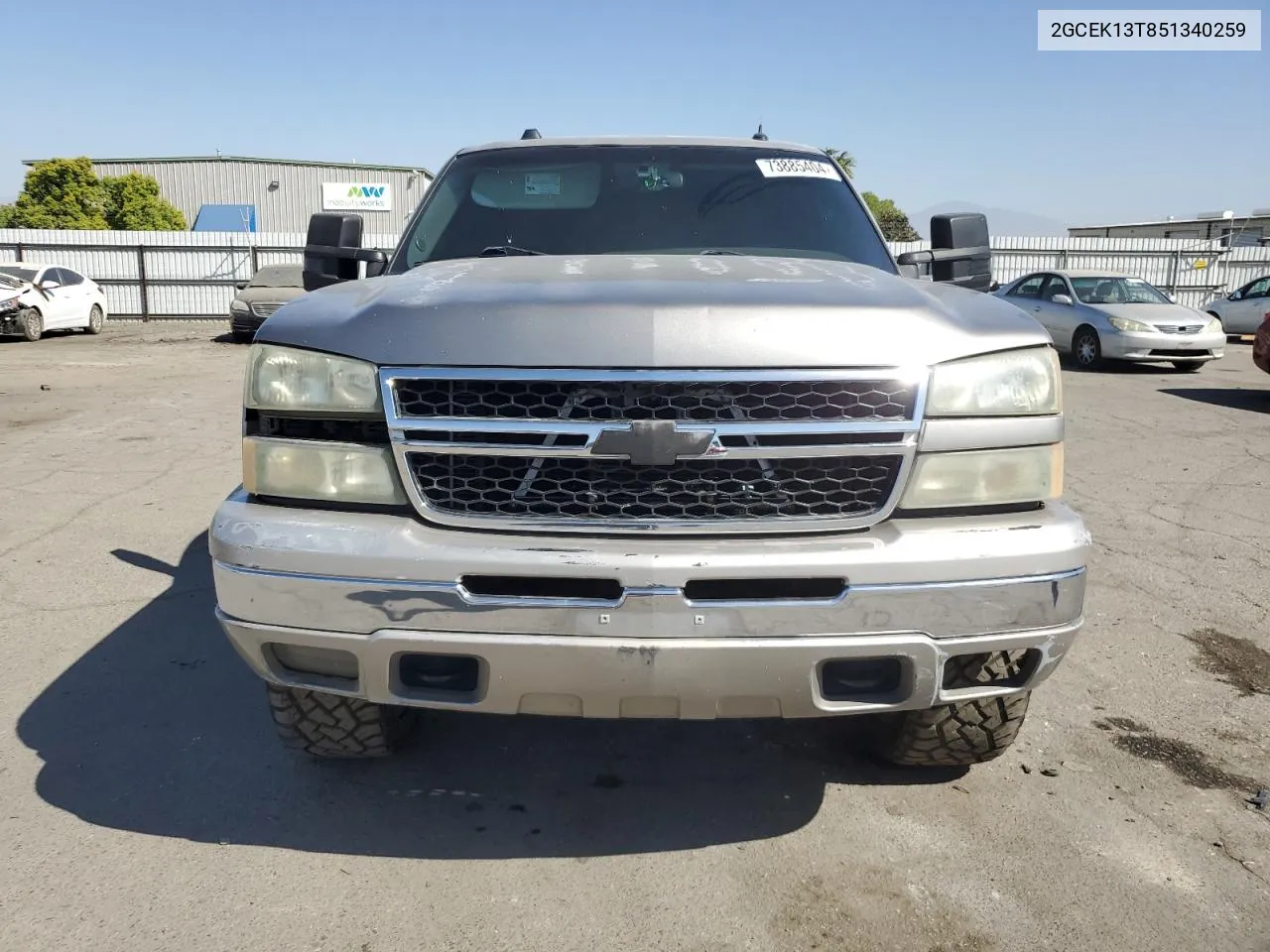 2005 Chevrolet Silverado K1500 VIN: 2GCEK13T851340259 Lot: 73885404