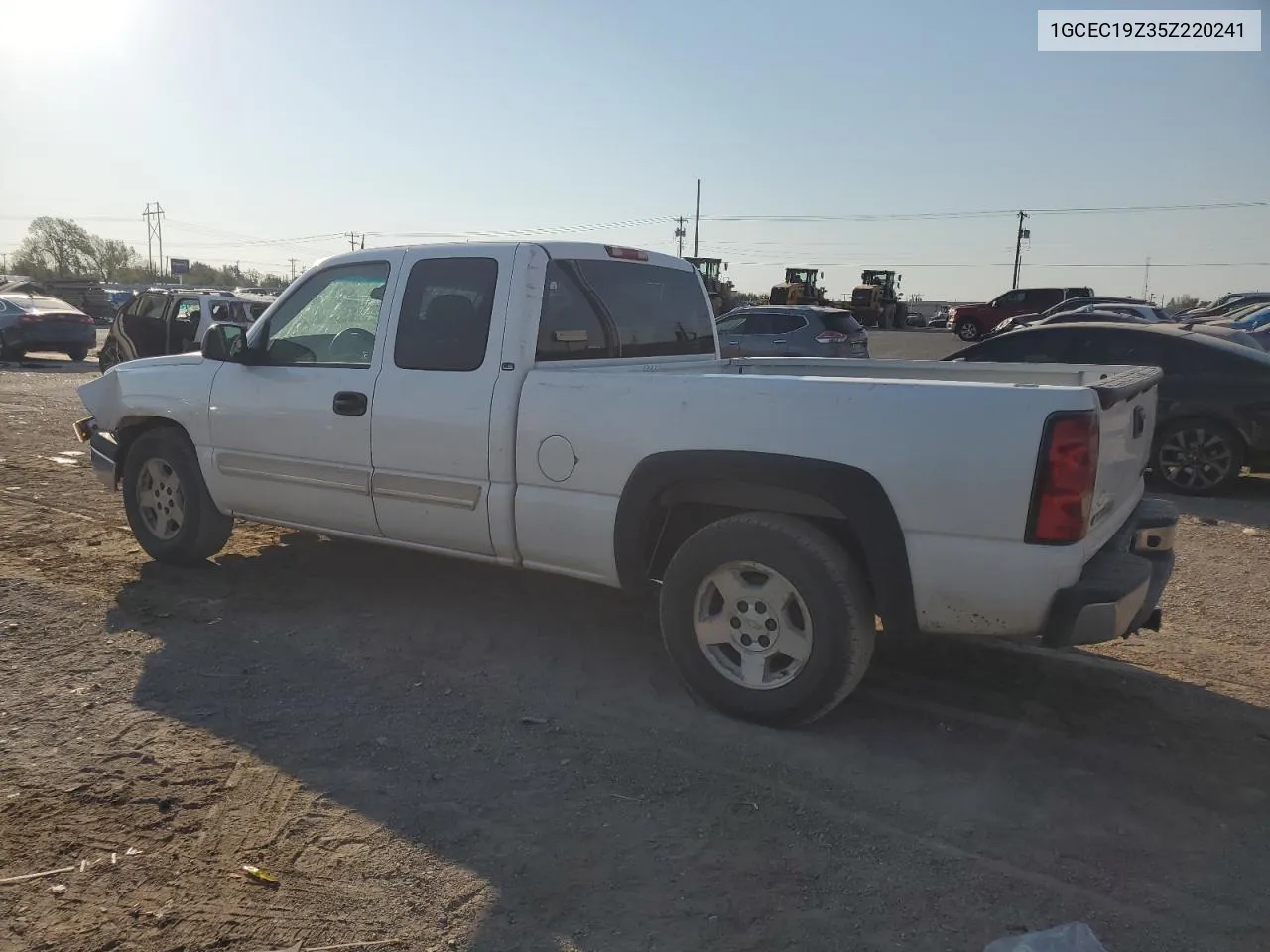 2005 Chevrolet Silverado C1500 VIN: 1GCEC19Z35Z220241 Lot: 74377244