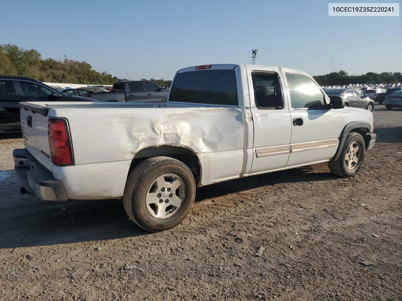 2005 Chevrolet Silverado C1500 VIN: 1GCEC19Z35Z220241 Lot: 74377244