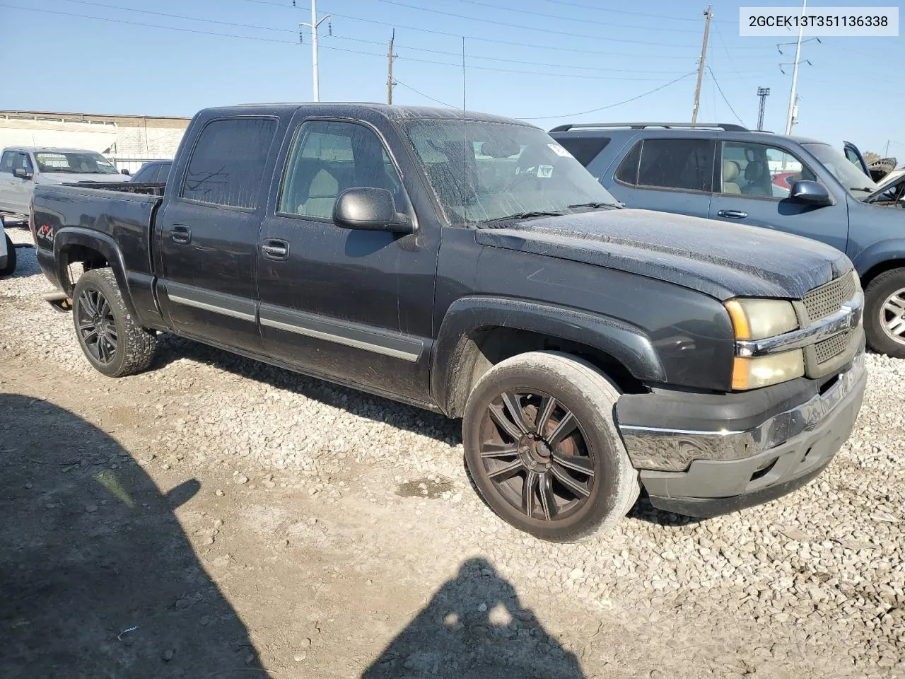 2005 Chevrolet Silverado K1500 VIN: 2GCEK13T351136338 Lot: 74904704