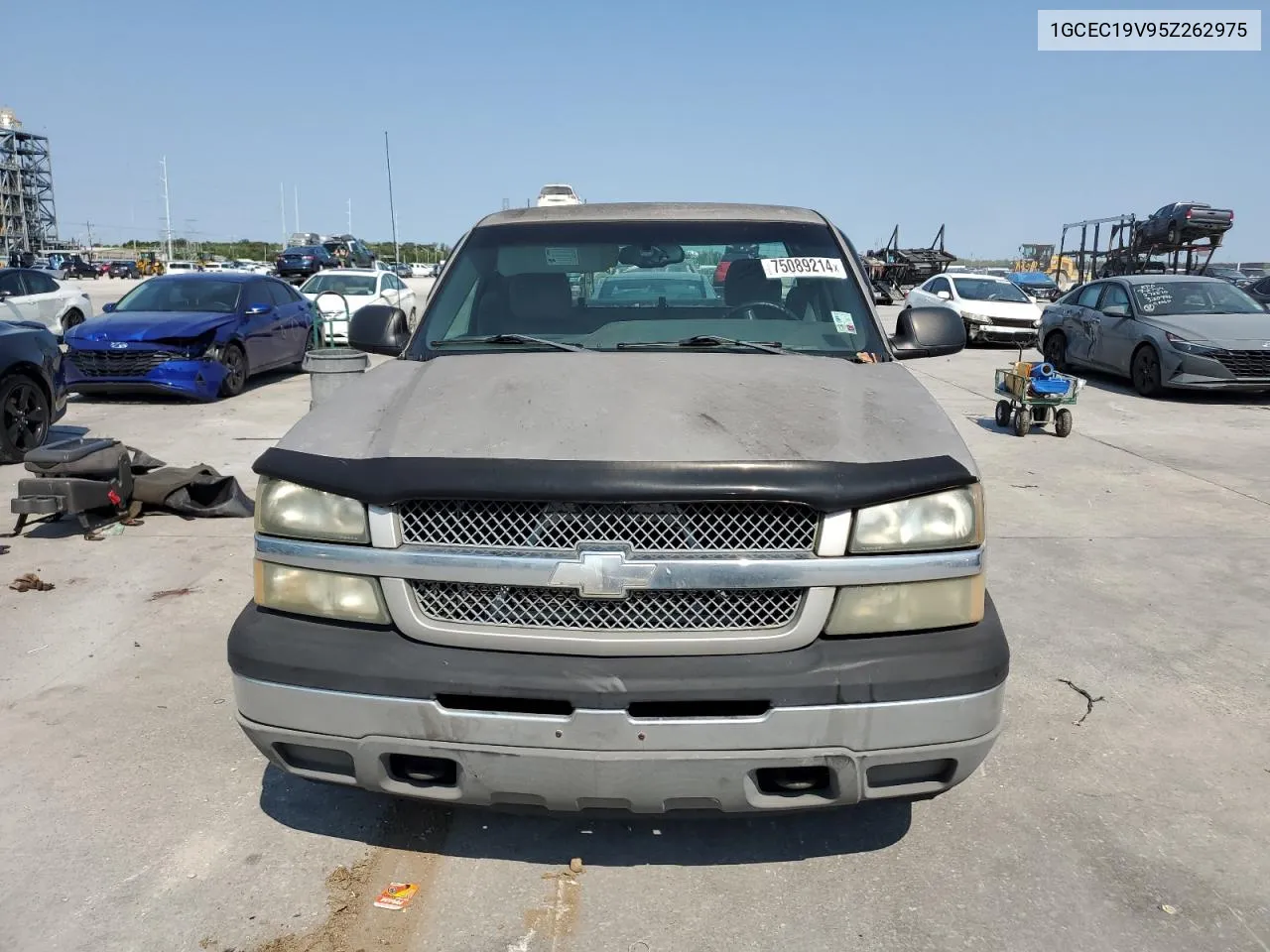 2005 Chevrolet Silverado C1500 VIN: 1GCEC19V95Z262975 Lot: 75089214