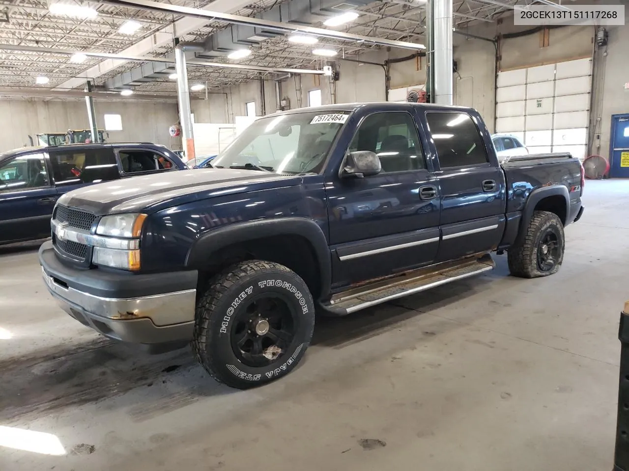 2005 Chevrolet Silverado K1500 VIN: 2GCEK13T151117268 Lot: 75172464