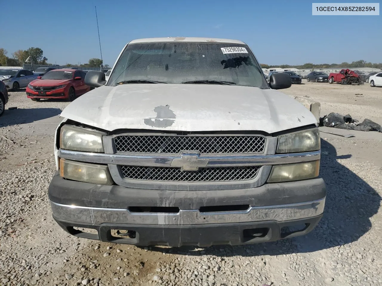 2005 Chevrolet Silverado C1500 VIN: 1GCEC14X85Z282594 Lot: 75298354