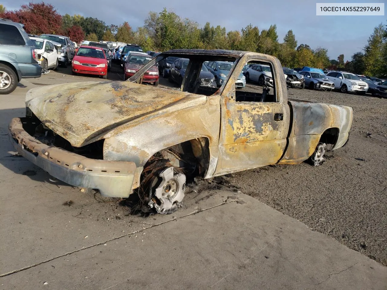 2005 Chevrolet Silverado C1500 VIN: 1GCEC14X55Z297649 Lot: 75562024