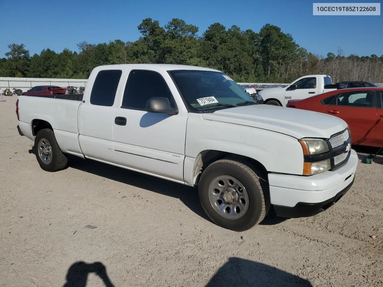 2005 Chevrolet Silverado C1500 VIN: 1GCEC19T85Z122608 Lot: 75719494