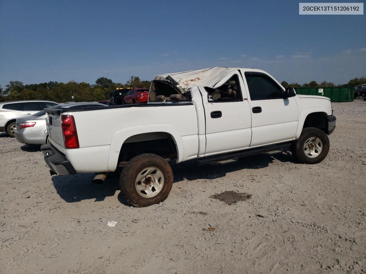 2005 Chevrolet Silverado K1500 VIN: 2GCEK13T151206192 Lot: 76138044