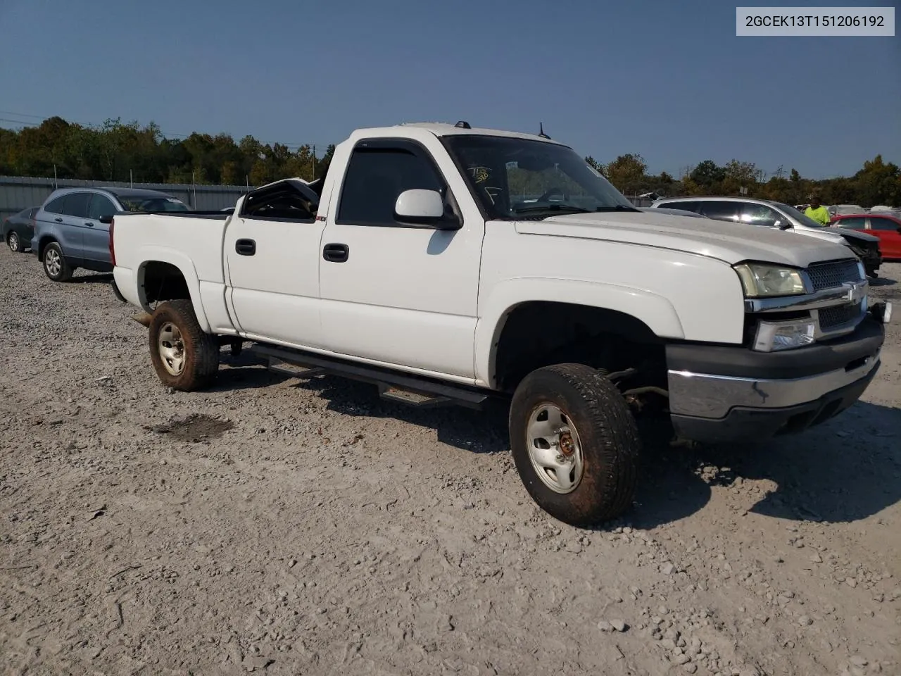 2005 Chevrolet Silverado K1500 VIN: 2GCEK13T151206192 Lot: 76138044